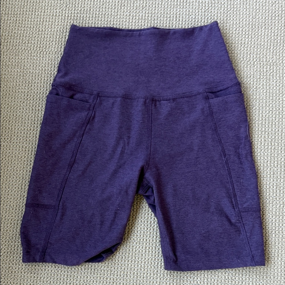 Women's Purple High-Waisted Shorts